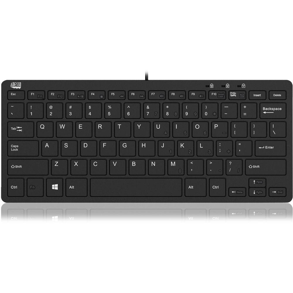 Adesso SlimTouch 510 Mini Keyboard with USB Hubs