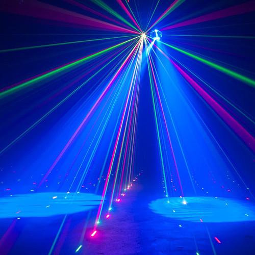 American DJ Stinger Gobo - LED Moonflower, Color Wash and Red Green Lasers