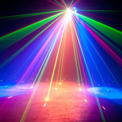 American DJ Stinger Gobo - LED Moonflower, Color Wash and Red Green Lasers