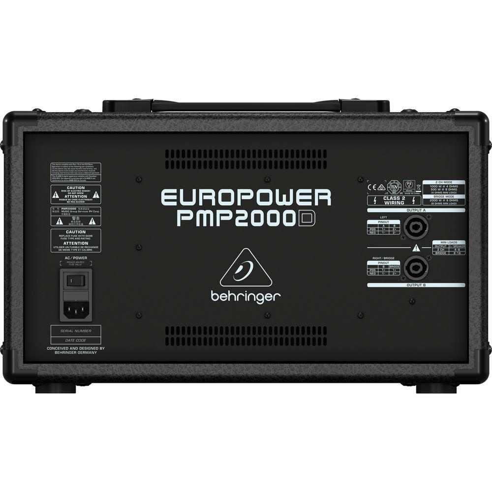 Behringer PMP2000D - 2000W 14-Channel Powered Mixer with KLARK TEKNIK FX