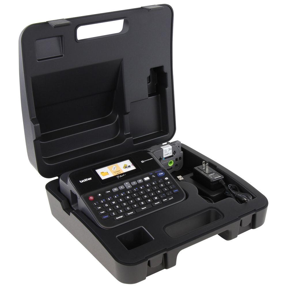 Brother PT-D600 PC-Connectable Label Printer with Hard Carrying Case