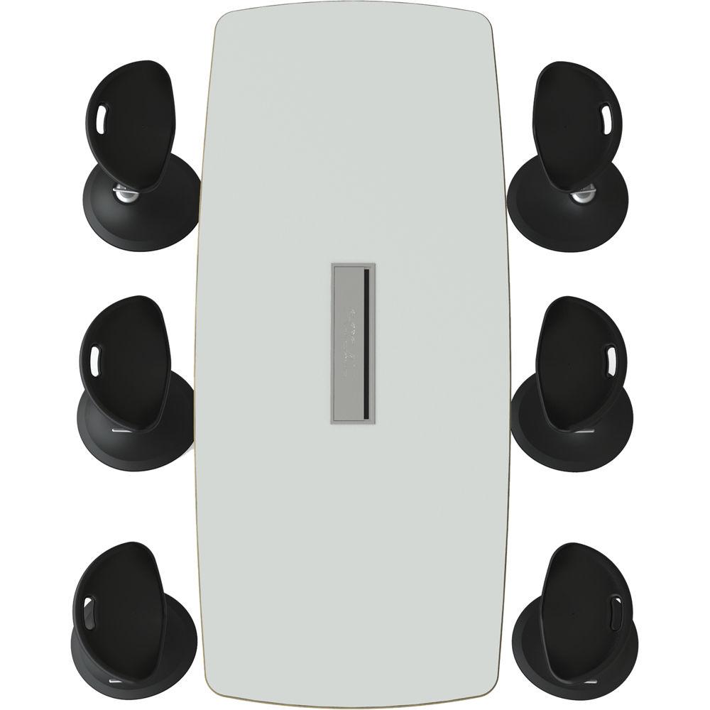 Focal Upright Furniture Confluence 6 Table and Six Mobis Seat Bundle