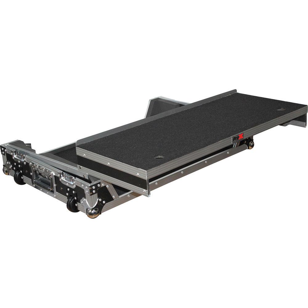 ProX Flight Case with Wheels & Laptop Shelf for Numark NS7III & NS7II Digital Controller