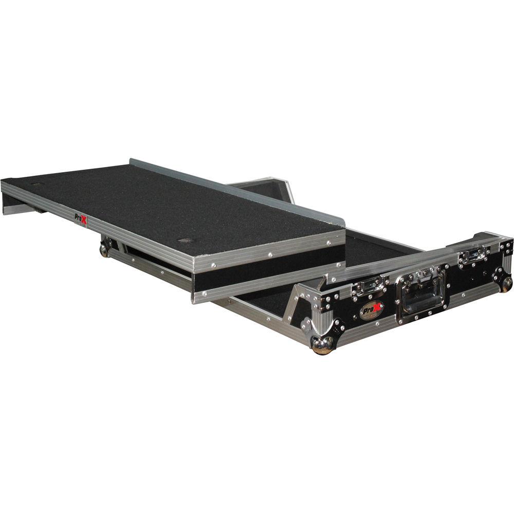 ProX Flight Case with Wheels & Laptop Shelf for Numark NS7III & NS7II Digital Controller