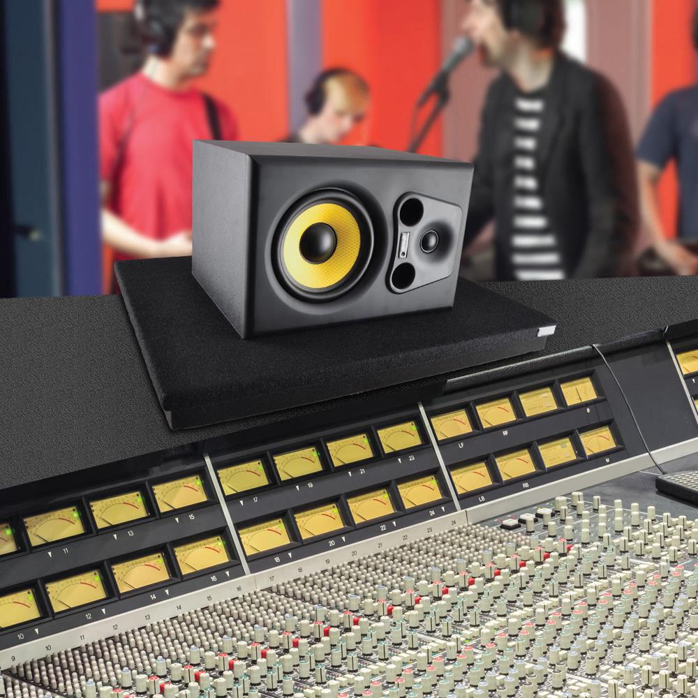 Pyle Pro PSI12 Acoustic Sound Isolation Dampening Speaker Riser Platform Base