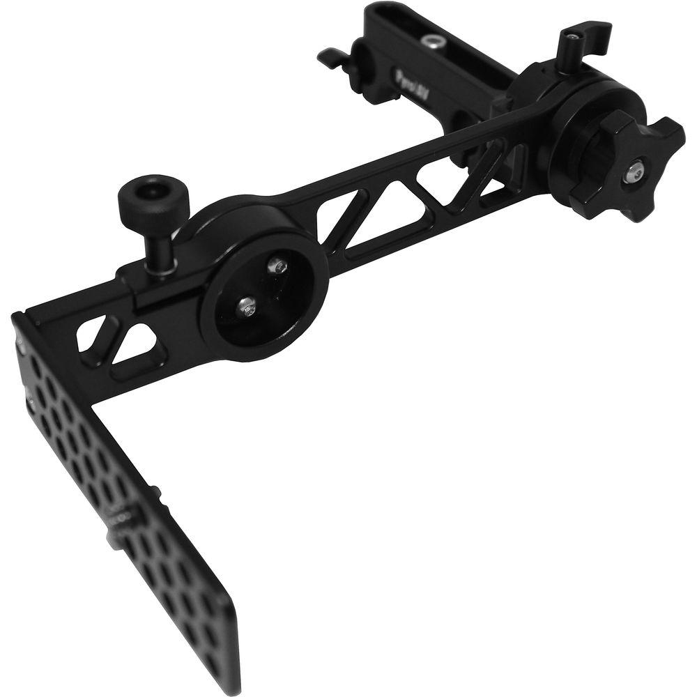 Pyro AV Mounting Bracket for 5" 7" EVF Monitor with Dual Damping & 15mm Rod Suite