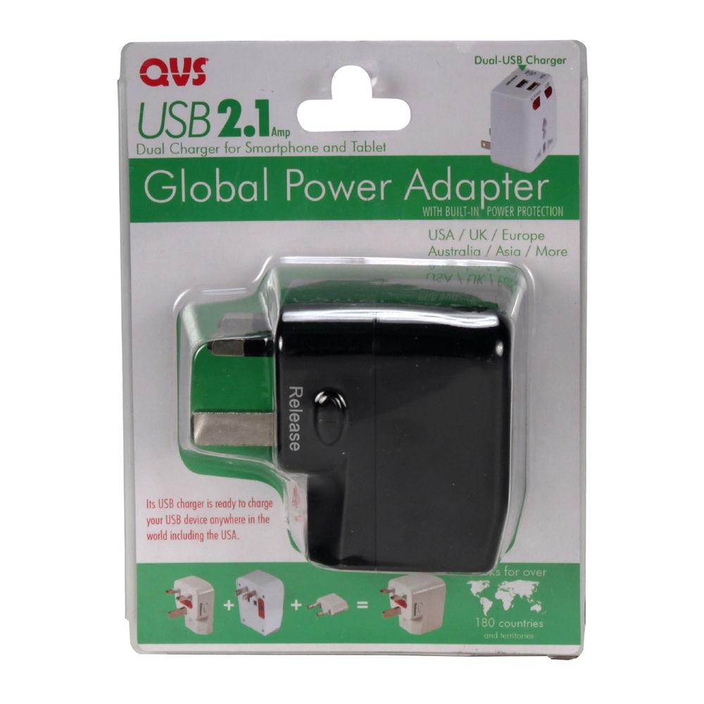 QVS Premium World Power Travel Adapter Kit