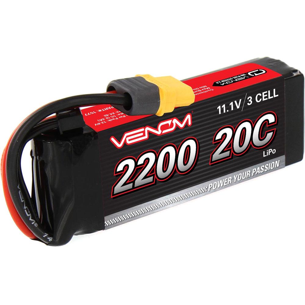 Venom Group 11.1V 2100mAh LiPo Battery with Interchangeable Connectors
