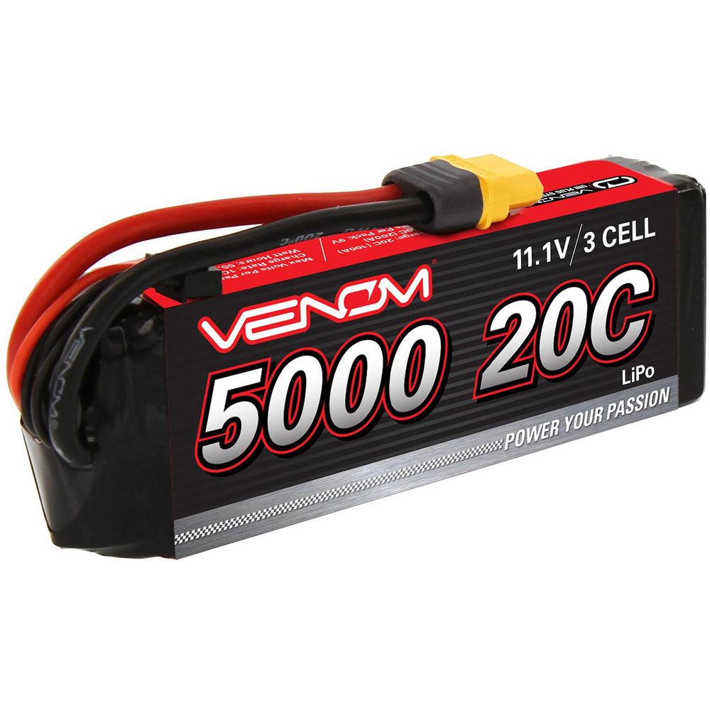 Venom Group 11.1V 5000mAh LiPo Battery with Interchangeable Connectors