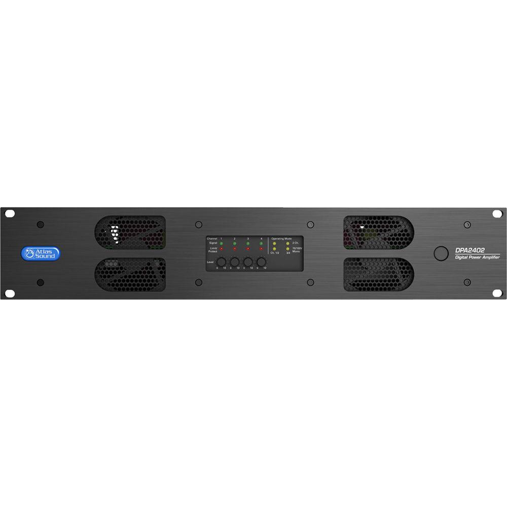 Atlas Sound DPA2402 2400 Networkable Multi-Channel Power Amplifier