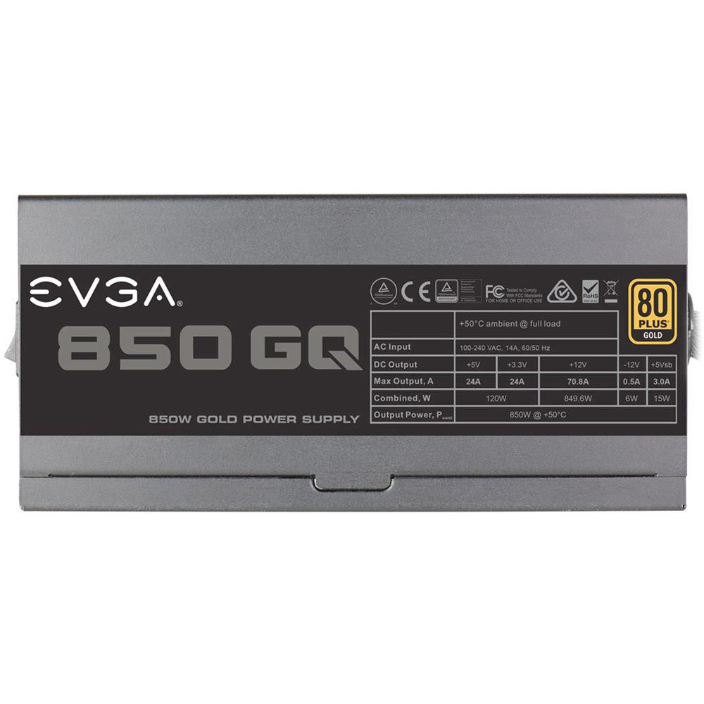 EVGA 850 GQ 850W 80 Plus Gold Semi-Modular Power Supply