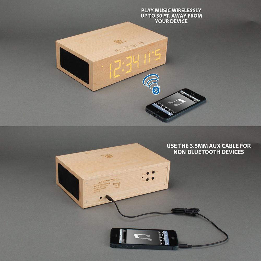 GOgroove BlueSYNC TYM Bluetooth Speaker with Integrated Alarm Clock