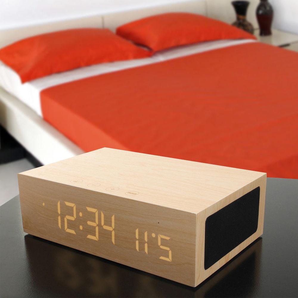 GOgroove BlueSYNC TYM Bluetooth Speaker with Integrated Alarm Clock