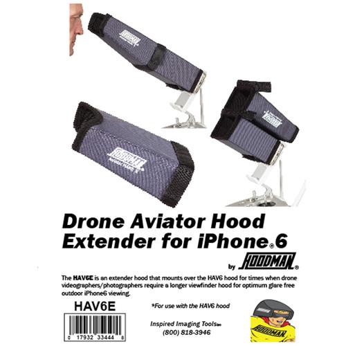 Hoodman HAV6E Drone Aviator Extender Hood for iPhone 6 6s