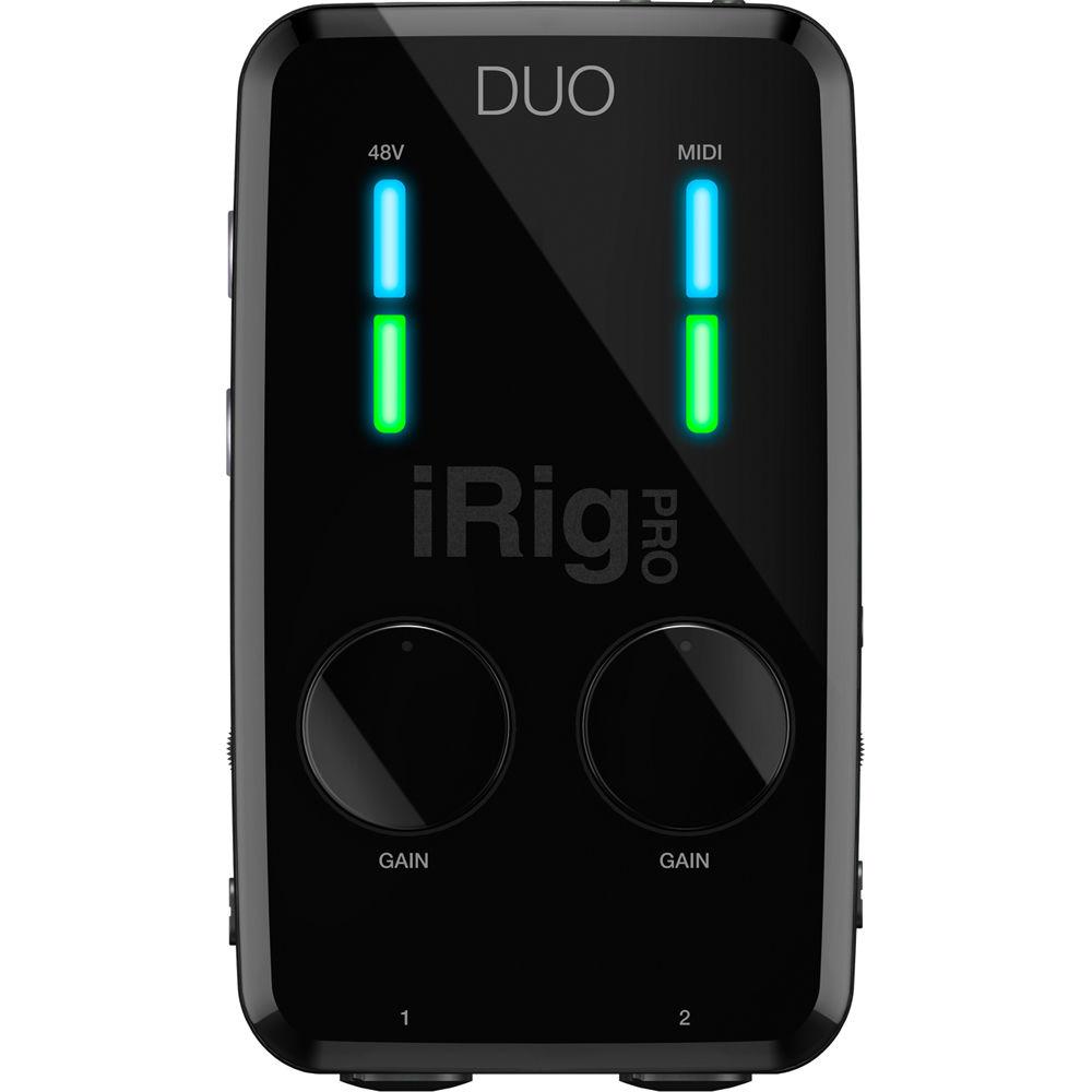 IK Multimedia iRig Pro DUO 2-Channel Audio and MIDI Interface for iOS, Android, and Mac PC