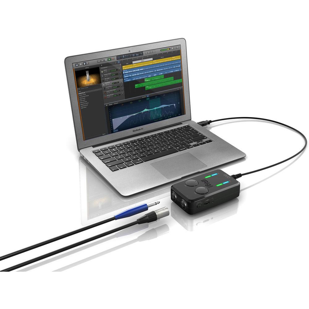 IK Multimedia iRig Pro DUO 2-Channel Audio and MIDI Interface for iOS, Android, and Mac PC