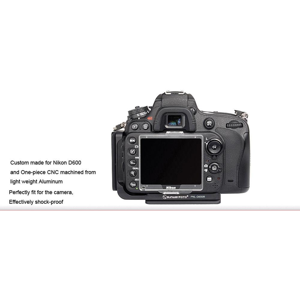 Sunwayfoto PNLD600R L-Bracket for Nikon D600 DSLR Cameras