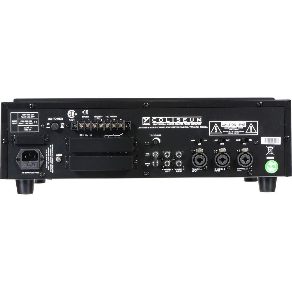 Yorkville Sound Coliseum CA1 70V Installation Amplifier