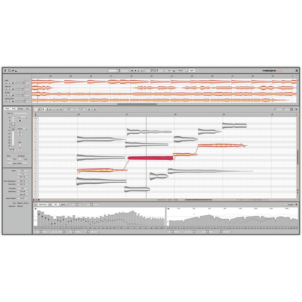Celemony Melodyne 4 Studio Polyphonic Pitch Shifting Time Stretching Software