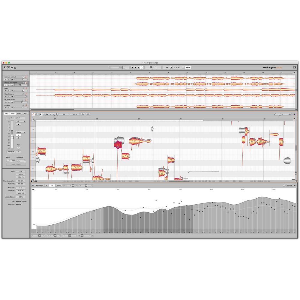 Celemony Melodyne 4 Studio Polyphonic Pitch Shifting Time Stretching Software