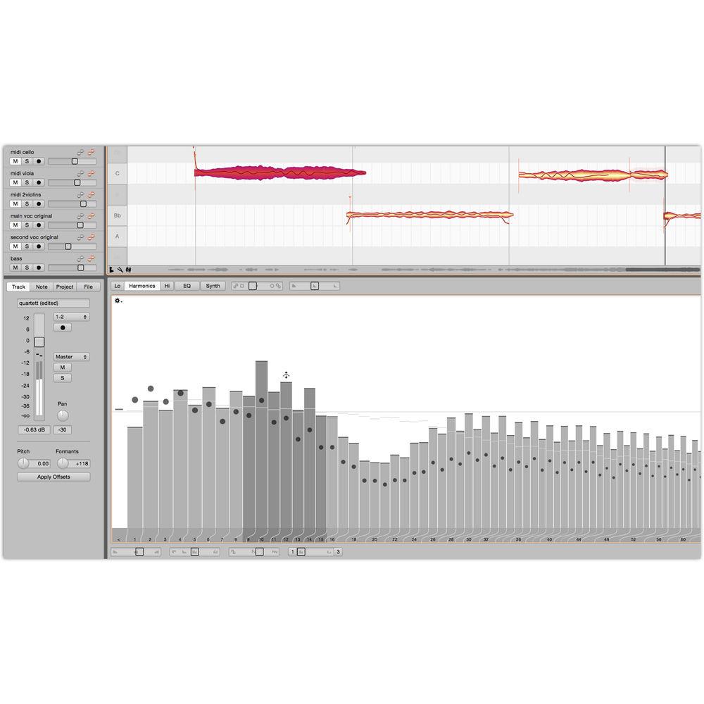Celemony Melodyne 4 Studio Polyphonic Pitch Shifting Time Stretching Software
