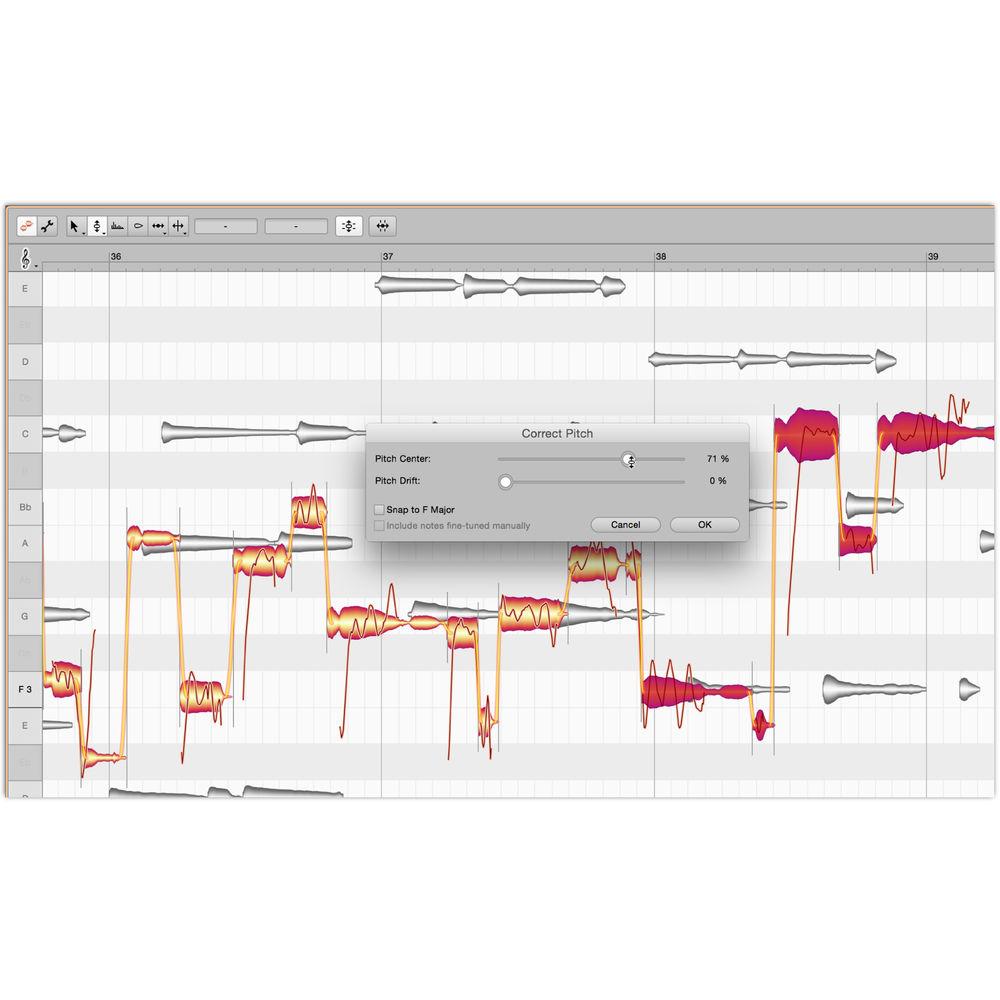Celemony Melodyne 4 Studio Polyphonic Pitch Shifting Time Stretching Software