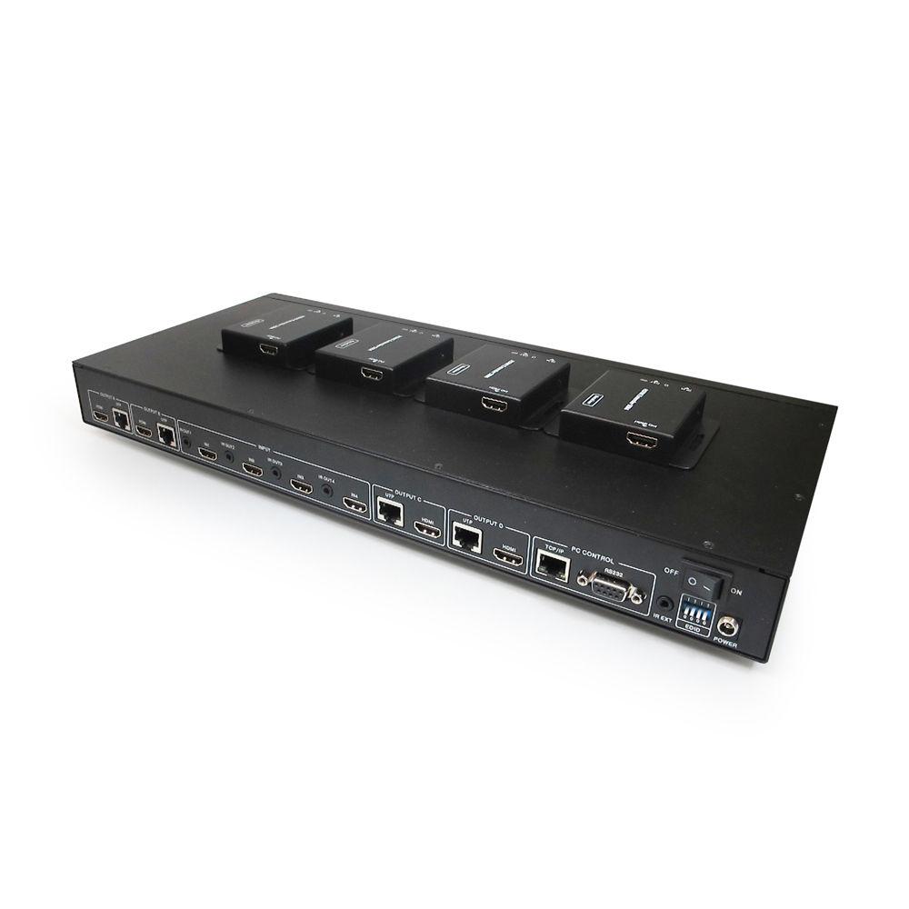 Comprehensive HDMI 4x4 True Matrix Switcher Extender