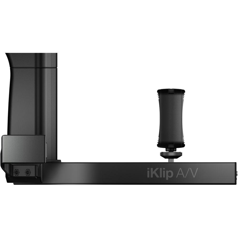 IK Multimedia iKlip A V Smartphone Grip with Integrated Mic Preamp