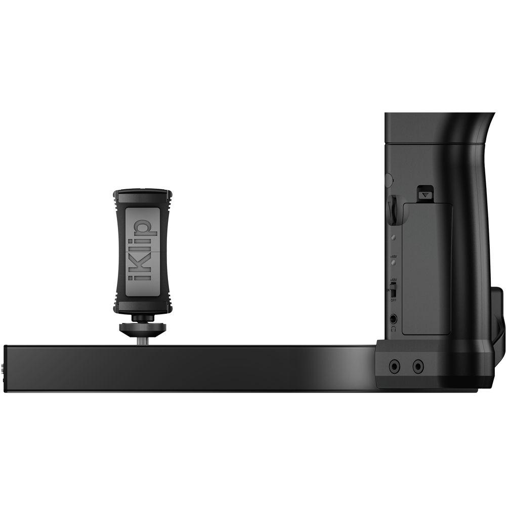 IK Multimedia iKlip A V Smartphone Grip with Integrated Mic Preamp