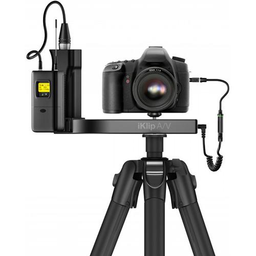 IK Multimedia iKlip A V Smartphone Grip with Integrated Mic Preamp