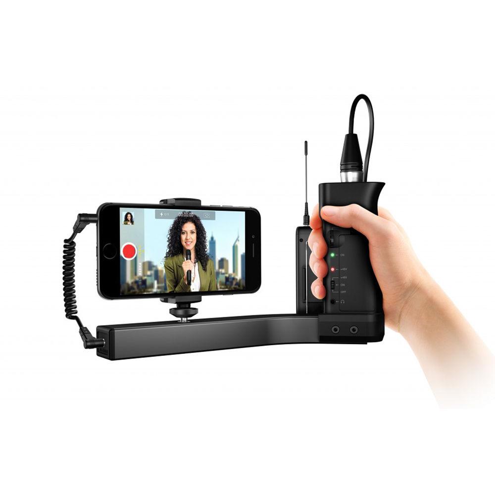 IK Multimedia iKlip A V Smartphone Grip with Integrated Mic Preamp
