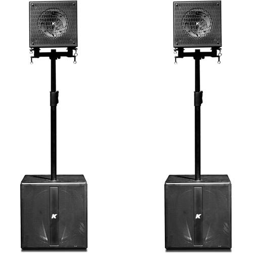 K-Array KRX202 Small-Format, Multi-Use Powered System w 12" Coaxial Speakers