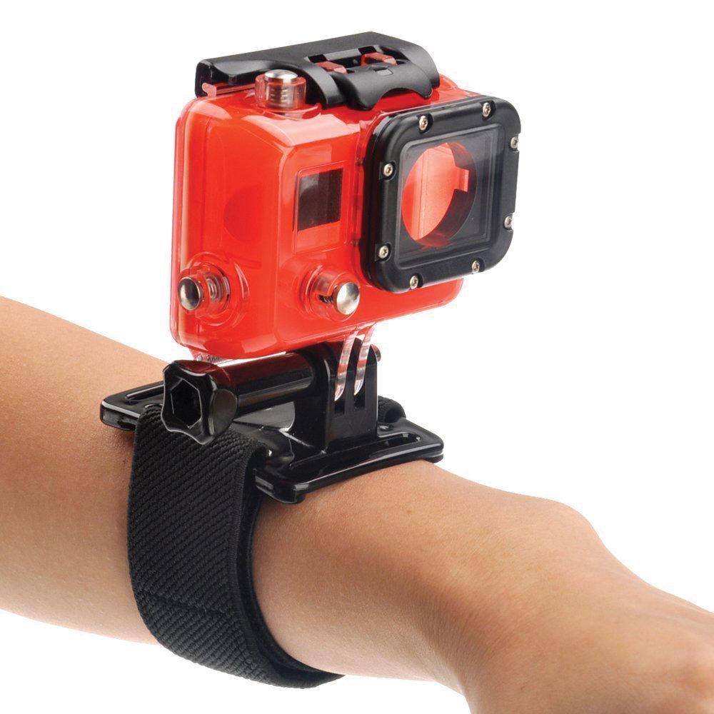 MegaGear Band Wrist Strap & Mount for GoPro with Cleaning Cloth
