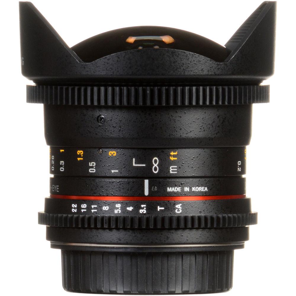 Samyang 12mm T3.1 VDSLR Cine Fisheye Lens for Canon EF Mount
