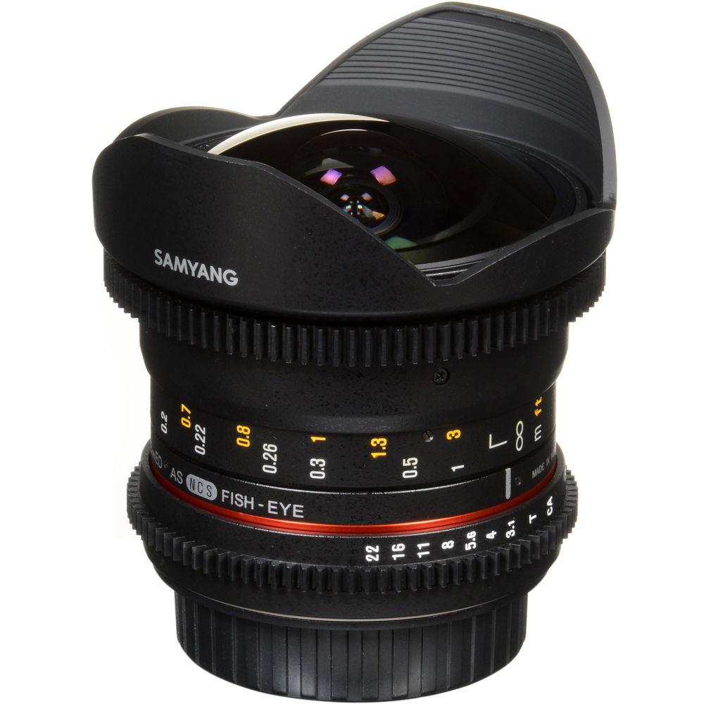 Samyang 12mm T3.1 VDSLR Cine Fisheye Lens for Canon EF Mount