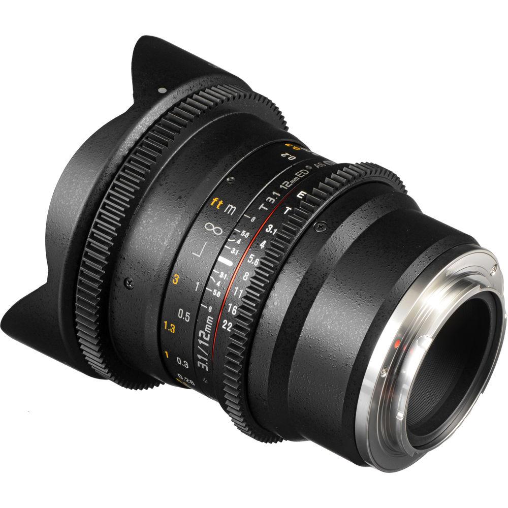 Samyang 12mm T3.1 VDSLR Cine Fisheye Lens for Sony E-Mount