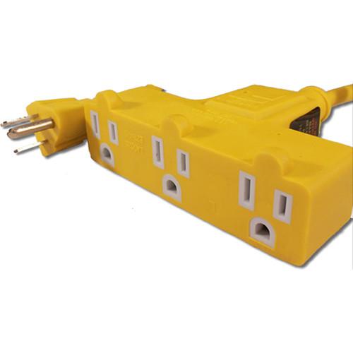 Stage Ninja 14-AWG 3-Outlet Retractable Power Reel with Circuit Breaker