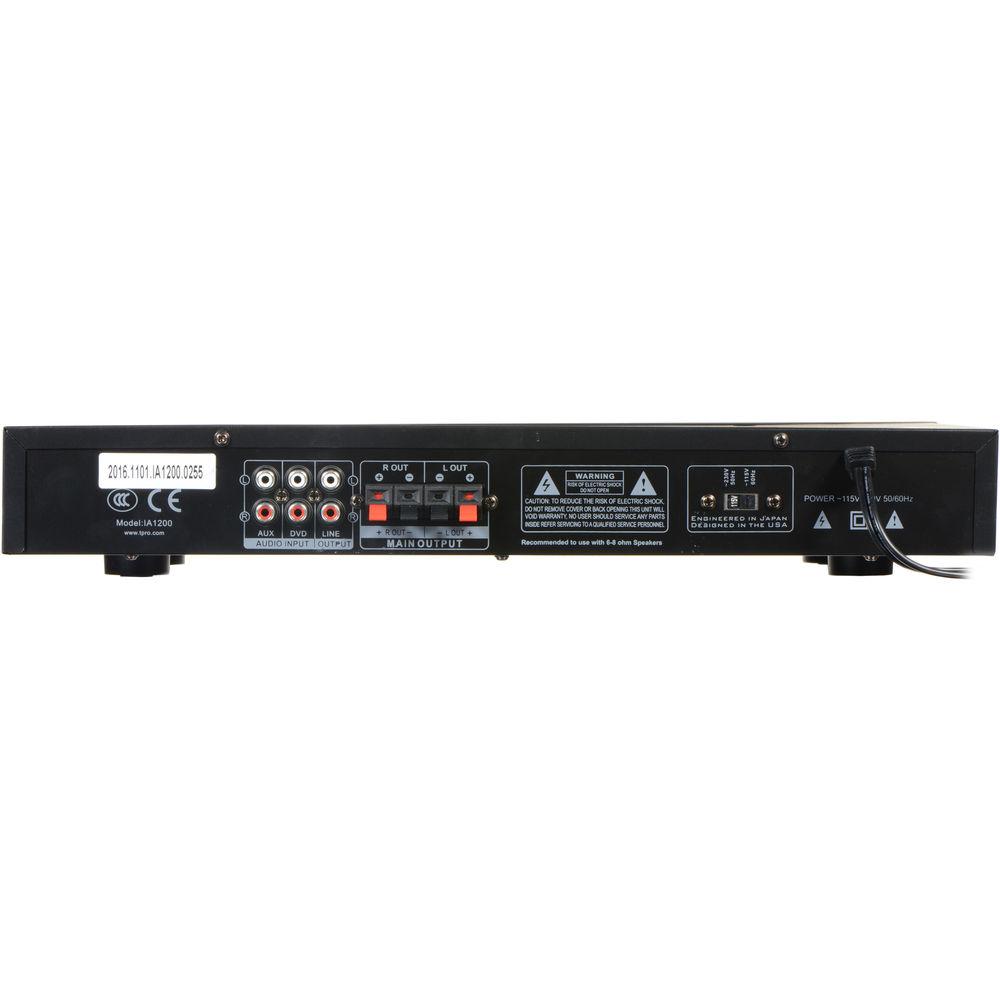 Technical Pro IA1200 Integrated Amplifier With USB and SD Card Inputs