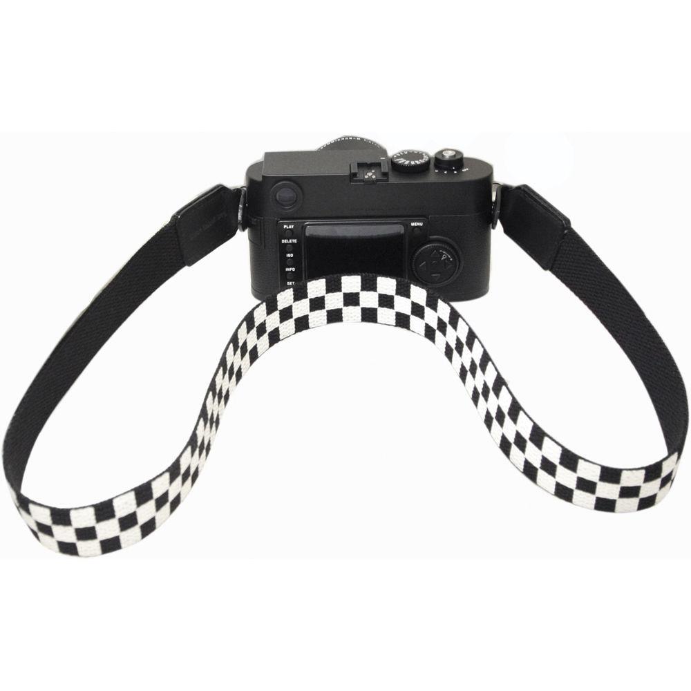 Black Label Bag Checkered Canvas Camera Strap - 40"