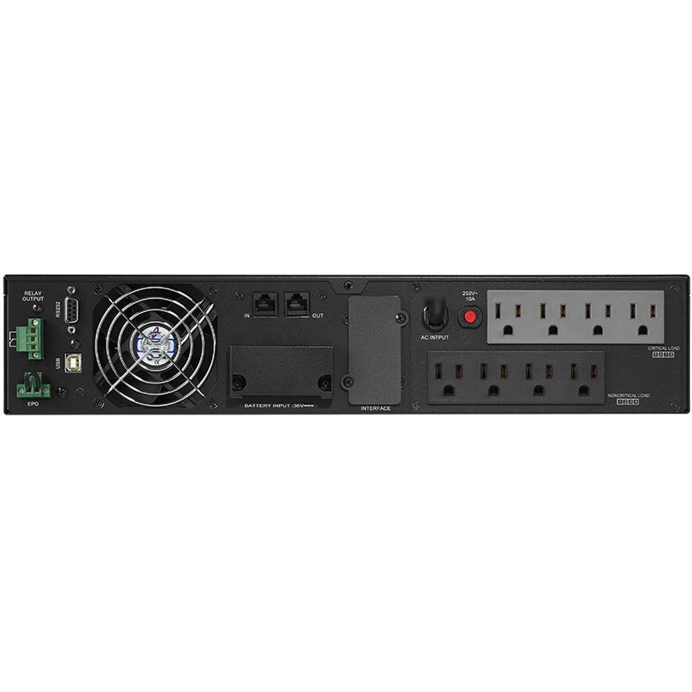 CyberPower Smart App Online Series 2U Rack Tower Simulated Sine Wave Double-Conversion UPS