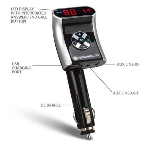 GOgroove FlexSMART X3 Bluetooth FM Transmitter