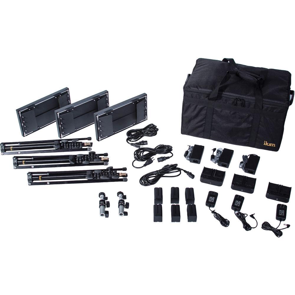 ikan IB508-v2 Bi-Color LED 3-Light Studio Kit