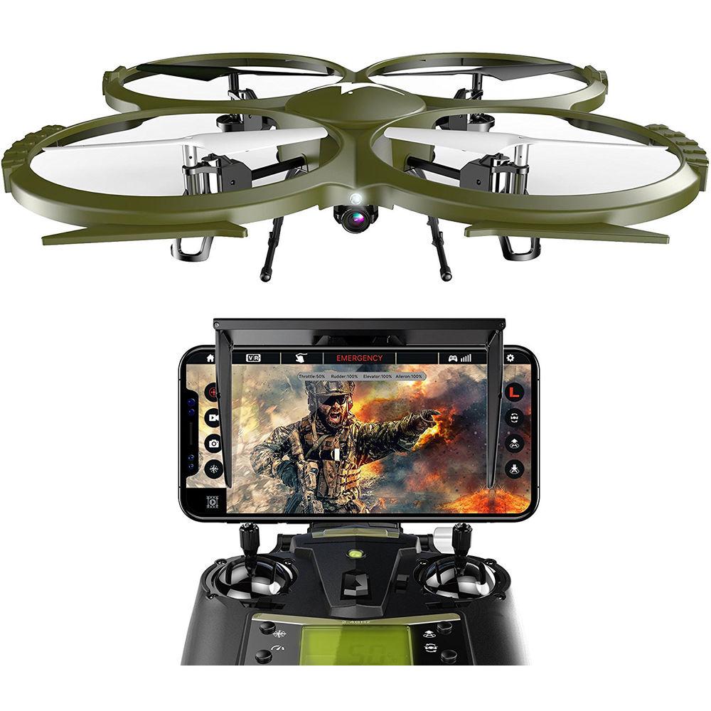 Kolibri U818A Discovery Delta-Recon Tactical Edition Wi-Fi Quadcopter with 720p HD Camera