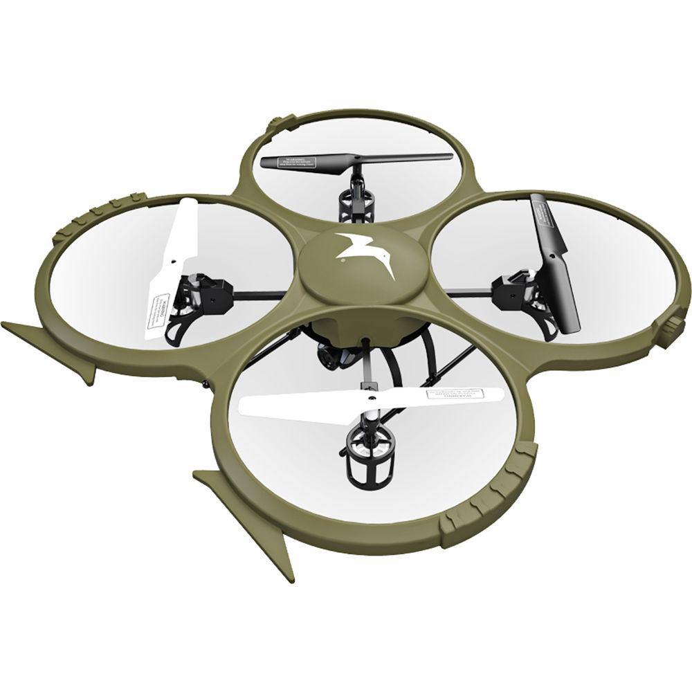 Kolibri U818A Discovery Delta-Recon Tactical Edition Wi-Fi Quadcopter with 720p HD Camera
