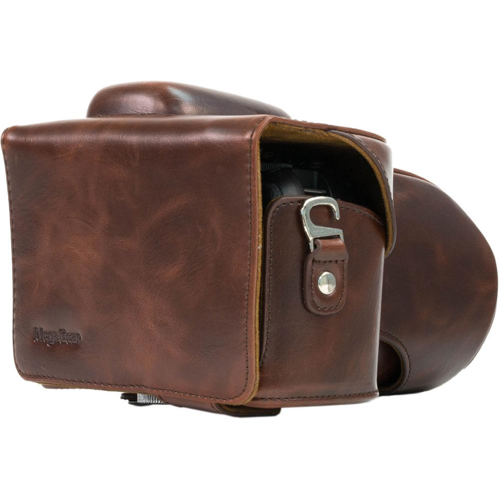 MegaGear Ever Ready PU Leather Case for Nikon D3300 D3200 with 18-55mm Lens