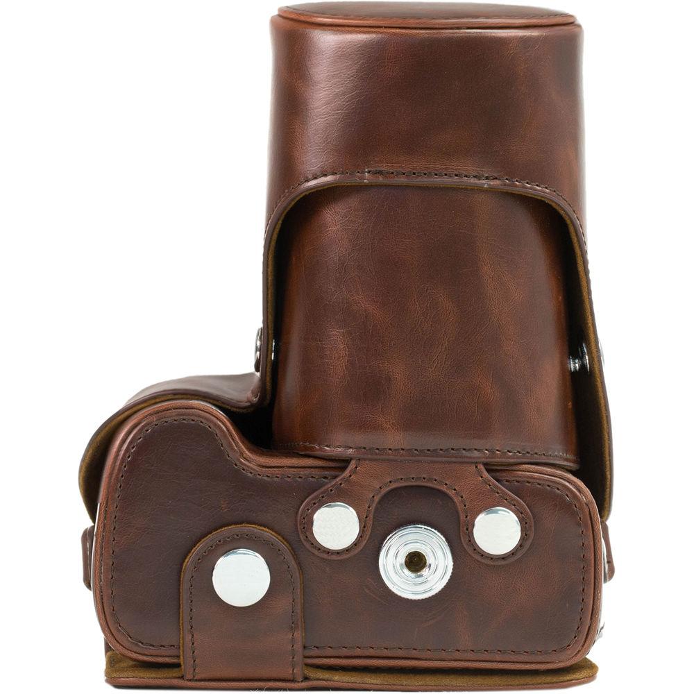 MegaGear Ever Ready PU Leather Case for Nikon D3300 D3200 with 18-55mm Lens