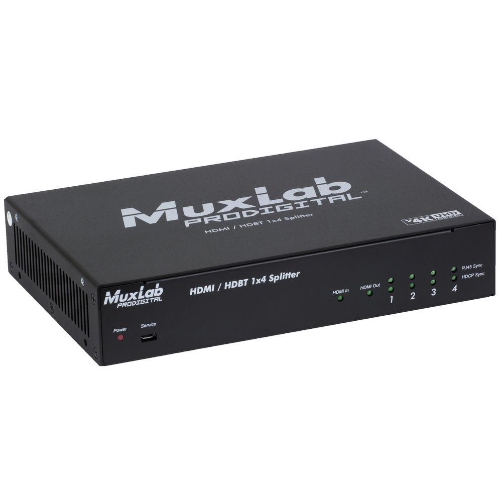 MuxLab UHD HDMI over HDBaseT 1X4 Splitter with HDCP