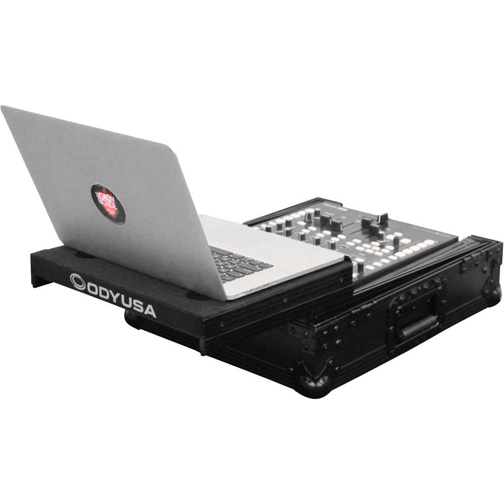 Odyssey Innovative Designs FZGS12MX1BL Black Label Series Low Profile Glide Style Case for a 12" DJ Mixer
