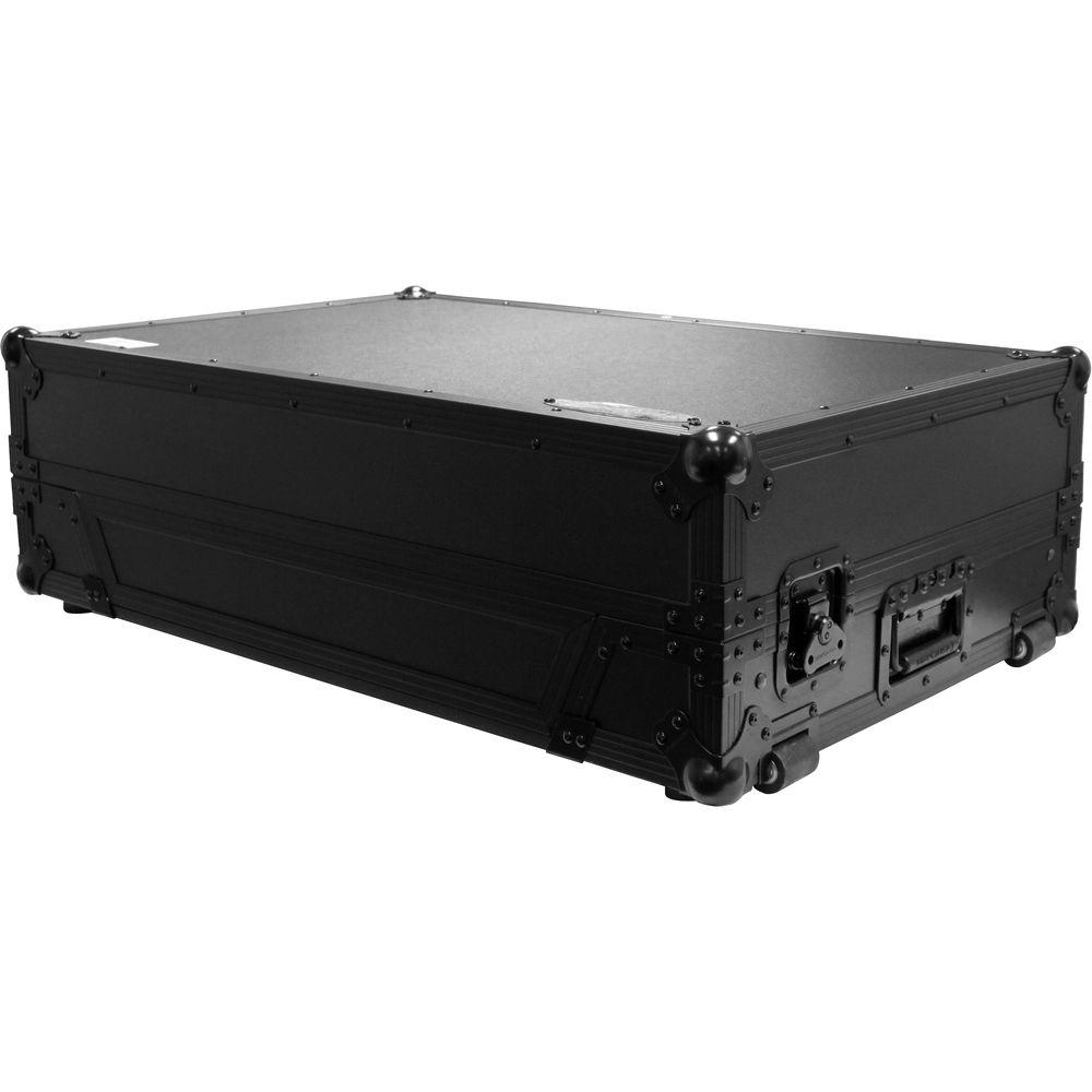 Odyssey Innovative Designs Numark NS7 NS7II NS7III DJ Controller Black Label Glide Style Case with Lower 19" 1U Rack Space