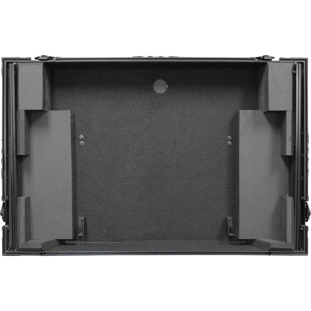 Odyssey Innovative Designs Numark NS7 NS7II NS7III DJ Controller Black Label Glide Style Case with Lower 19" 1U Rack Space